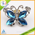 Butterfly Rhinestone Brooch for wedding Butterfly shape Gold Plated rhinestone brooch